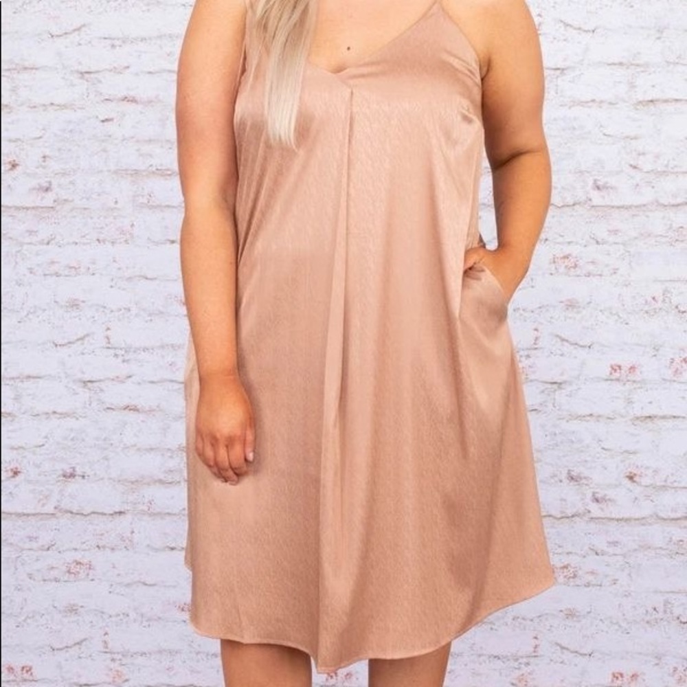 Rose Gold Slip Dress ✨ Plus Size
